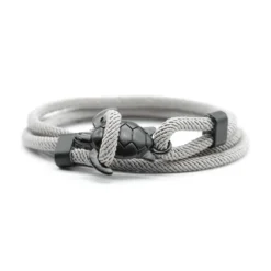 Sea Turtle Rope Bracelet -Citrusreef Store black gray turtle rope bracelet