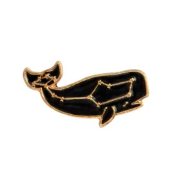 ‘Cosmic Whales’ Whale Brooch Pins -Citrusreef Store constellation whale brooch pin