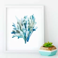 Watercolor Coral Canvas Prints -Citrusreef Store coral canvas digital watercolour prints 9