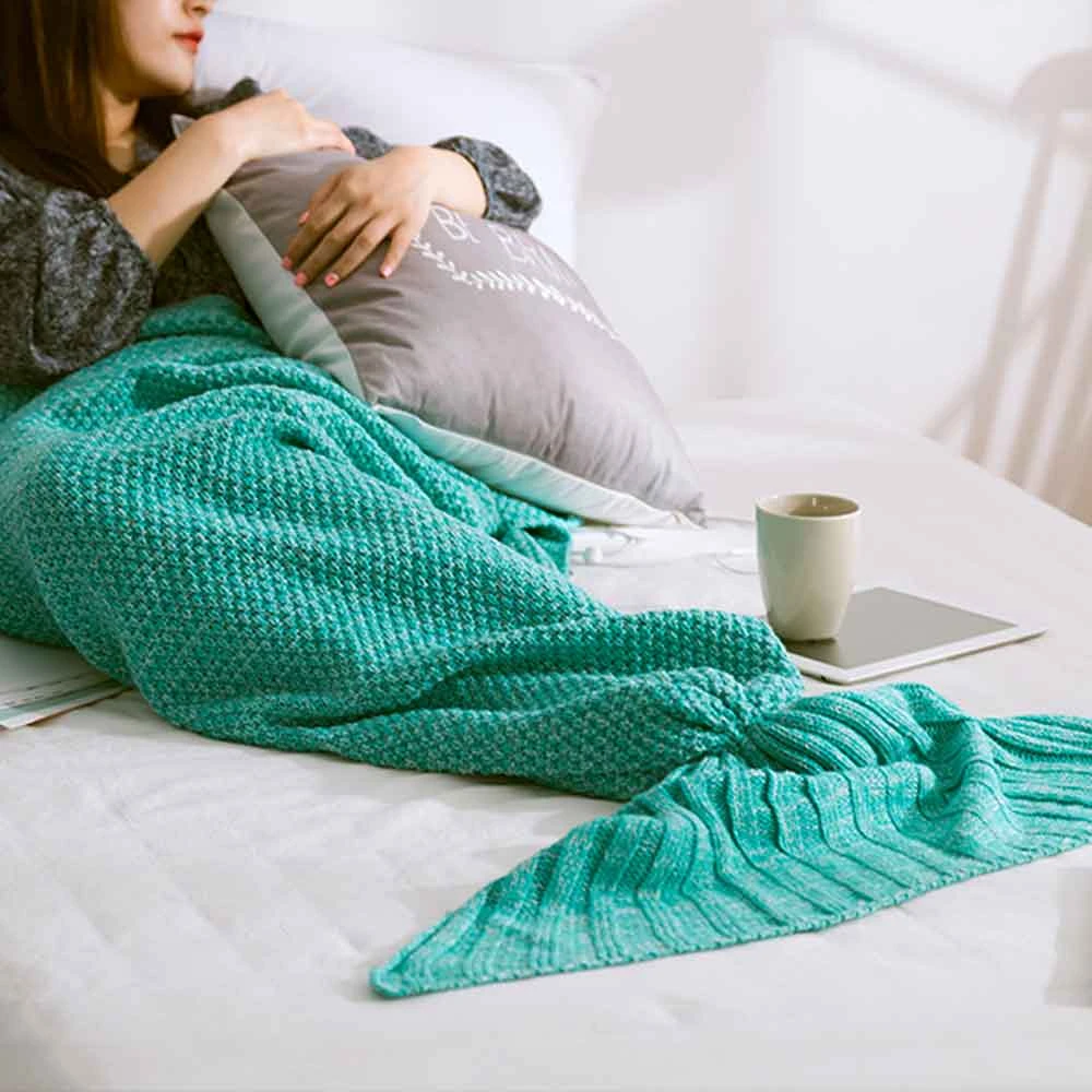 Crochet Mermaid Tail Blanket 3 Crochet Mermaid Tail Blanket