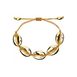 Gold Cowrie Bracelet