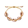 Rose Cowrie Bracelet -Citrusreef Store cowrie shell bracelet rose gold 1