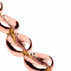 Rose Cowrie Bracelet -Citrusreef Store cowrie shell bracelet rose gold 3