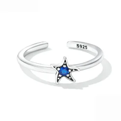 Blue Crystal Starfish Ring -Citrusreef Store crystal starfish ring 2