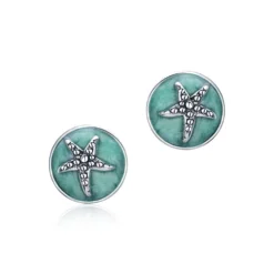 Vitality Enamel Starfish Earrings