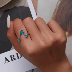 Enamel Waves Ring -Citrusreef Store enamel waves ring 1