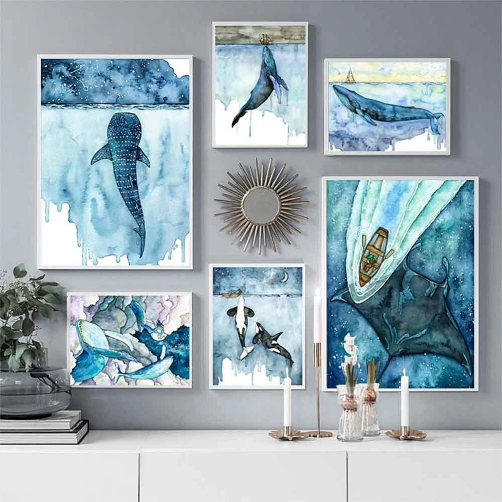 Fantasy Whale Prints 3 Fantasy Whale Prints