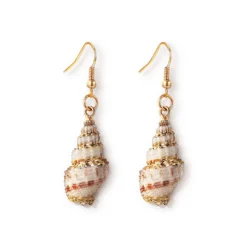 Gold Conch Earrings