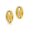 Cowrie Shell Stud Earrings 2 Cowrie Shell Stud Earrings -Citrusreef Store gold cowrie shell studs 1