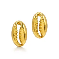 Cowrie Shell Stud Earrings