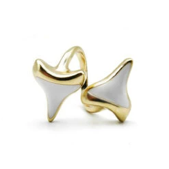 Double Shark Tooth Ring