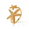 Twin Starfish Ring