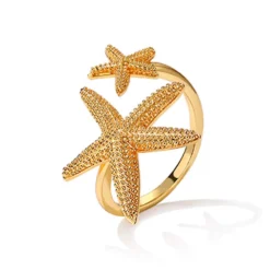 Twin Starfish Ring
