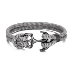 Mens Anchor Rope Bracelets 15 Mens Anchor Rope Bracelets -Citrusreef Store gray mens anchor rope bracelet