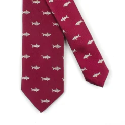 Mens Red Shark Tie -Citrusreef Store mens shark tie red 3