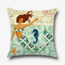 Mermaid Cushion Covers -Citrusreef Store mermaid cushion covers 1