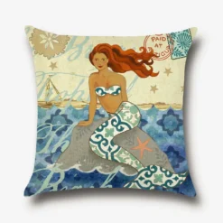 Mermaid Cushion Covers -Citrusreef Store mermaid cushion covers 2