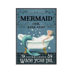 Vintage Mermaid Canvas Print