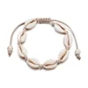 Cowrie Shell Anklet On Cream Cord -Citrusreef Store natural cowrie shell anklet cream cord