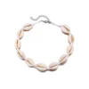 White Cowrie Choker -Citrusreef Store natural cowrie shell choker white cord