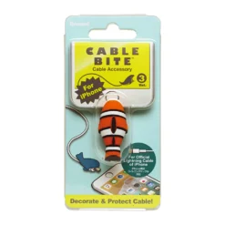 Clownfish Cable Protector 7 Clownfish Cable Protector -Citrusreef Store nemo clown fish cable bite usb cable protector packaging