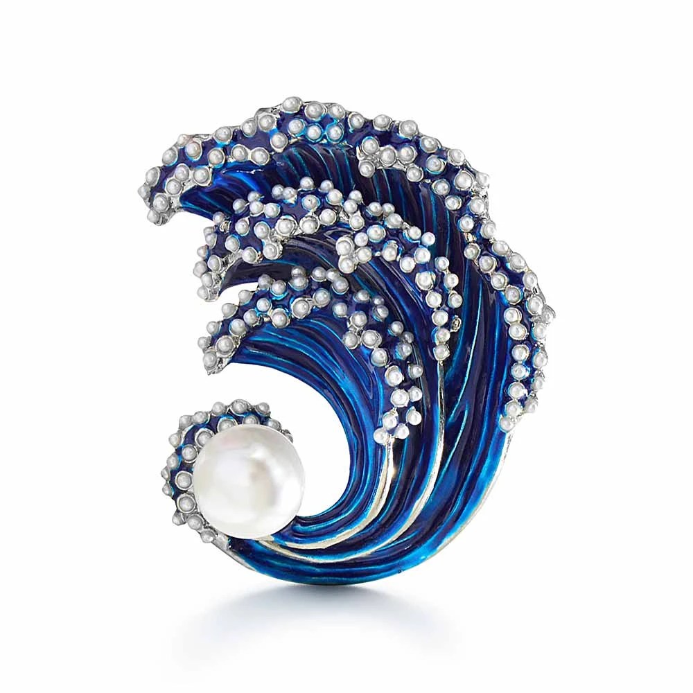 Ocean Wave Brooch 3 Ocean Wave Brooch