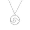 Silver Ocean Wave Necklace
