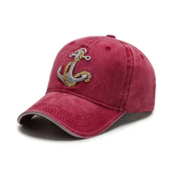 Anchor Baseball Cap -Citrusreef Store red anchor baseball cap