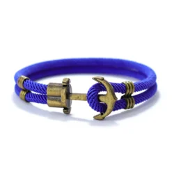 Vintage Brass Anchor Bracelet -Citrusreef Store royal blue vintage brass anchor bracelet