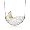 Sliding Sailboat Necklace