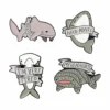 ‘Save The Sharks’ Shark Brooch Pins
