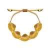 Scalloped Gold Shell Bracelet