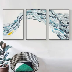Schooling Fish Canvas Prints