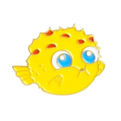 ‘Sea Cuties’ Reef Fish Brooch Pins 17 ‘Sea Cuties’ Reef Fish Brooch Pins -Citrusreef Store sea cuties enamel puffer fish brooch pins