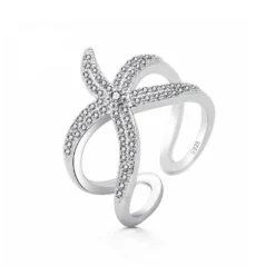 Silver Sea Star Ring