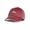 Shark Baseball Cap In Washed-Out Red 1 Shark Baseball Cap In Washed-Out Red -Citrusreef Store shark baseball cap red 1