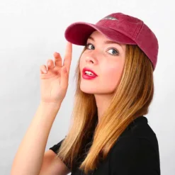 Shark Baseball Cap In Washed-Out Red -Citrusreef Store shark baseball cap red 2