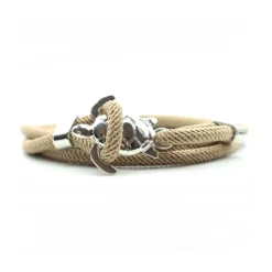 Sea Turtle Rope Bracelet -Citrusreef Store silver brown sea turtle rope bracelet