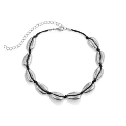 Silver Seashell Choker