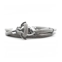 Sea Turtle Rope Bracelet -Citrusreef Store silver gray sea turtle rope bracelet