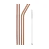 Rose Gold Metal Straws -Citrusreef Store stainless steel metal straws