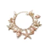 Gold Starfish Charm Bracelet