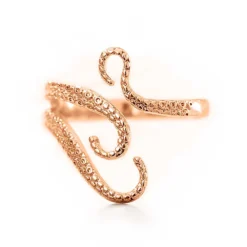 Rose Gold Octopus Ring -Citrusreef Store tentacle rose octopus ring 3