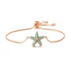 Sea Star Bracelet -Citrusreef Store turquoise starfish bracelet rose gold