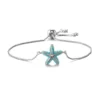 Turquoise Starfish Bracelet In Silver -Citrusreef Store turquoise starfish bracelet silver