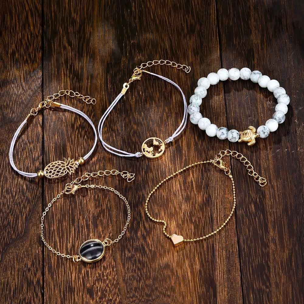 5 Piece Turtle Bracelet Set 6 5 Piece Turtle Bracelet Set - Image 4