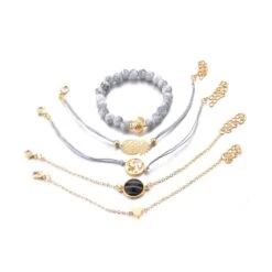 5 Piece Turtle Bracelet Set