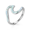 White Opal Wave Ring -Citrusreef Store white opal wave ring 1