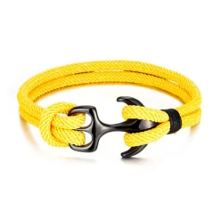 Mens Anchor Rope Bracelets 19 Mens Anchor Rope Bracelets -Citrusreef Store yellow mens anchor rope bracelet